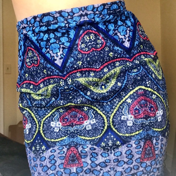 Nasty gal multi colored stretchy skirt - Picture 1 of 2